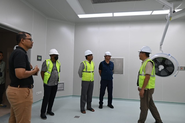 Plt. Sekda H.M. Katma F. Dirun Tinjau Progres Pembangunan Lanjutan RSUD Kelas B Hanau