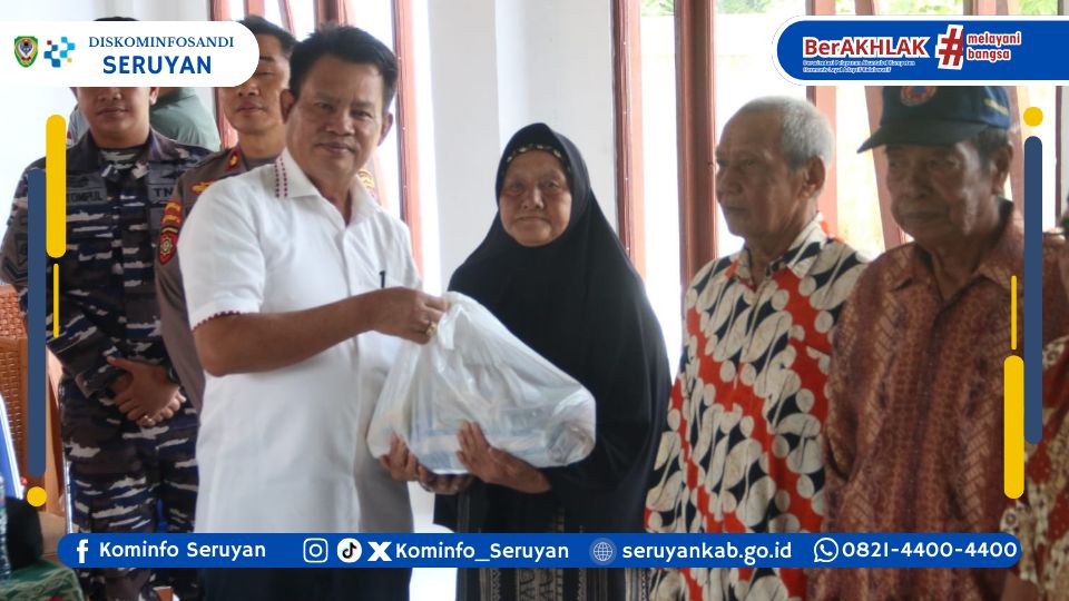 Bupati Seruyan Hadiri Distribusi Bantuan Pangan Presiden Secara Virtual