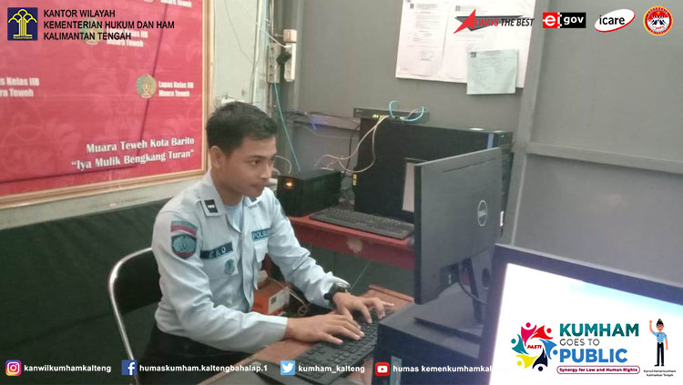 Humas Lapas Muara Teweh Raih Penghargaan Terbaik Kedua dari Ditjenpas