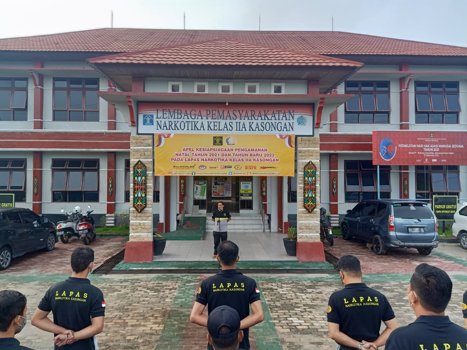 Jelang Nataru, Lapas Narkotika Kasongan Gelar Apel Kesiapsiagaan