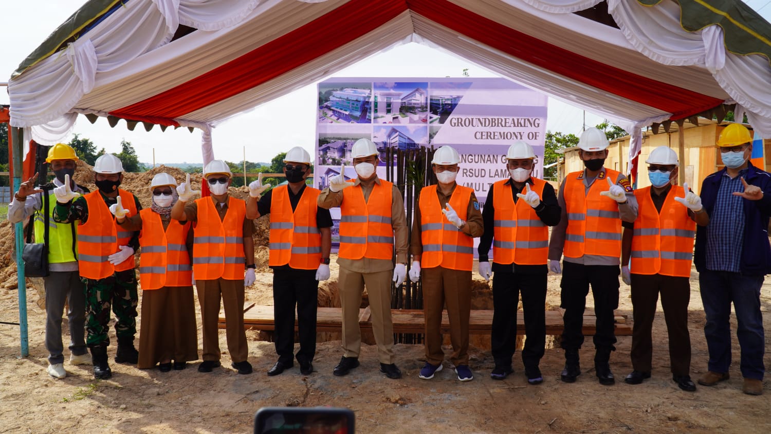 Ground Breaking Pembangunan RSUD Lamandau, Bupati Targetkan Selesai Desember 2022