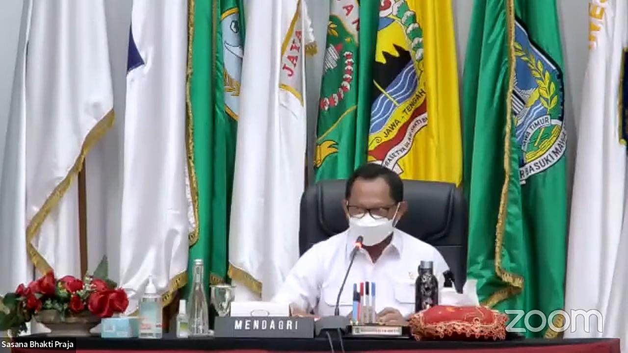 Plt. Karo PBJ Suharno Hadiri Penandatanganan Surat Edaran bersama Mendagri dan Kepala LKPP Secara Virtual