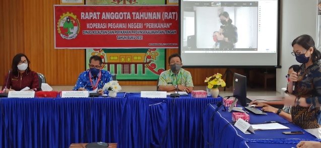 KPN Perikanan Dislutkan Kalteng Laksanakan Rapat Anggota Tahunan Tahun Buku 2021