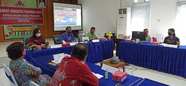 KPN Perikanan Dislutkan Kalteng Laksanakan Rapat Anggota Tahunan Tahun Buku 2021