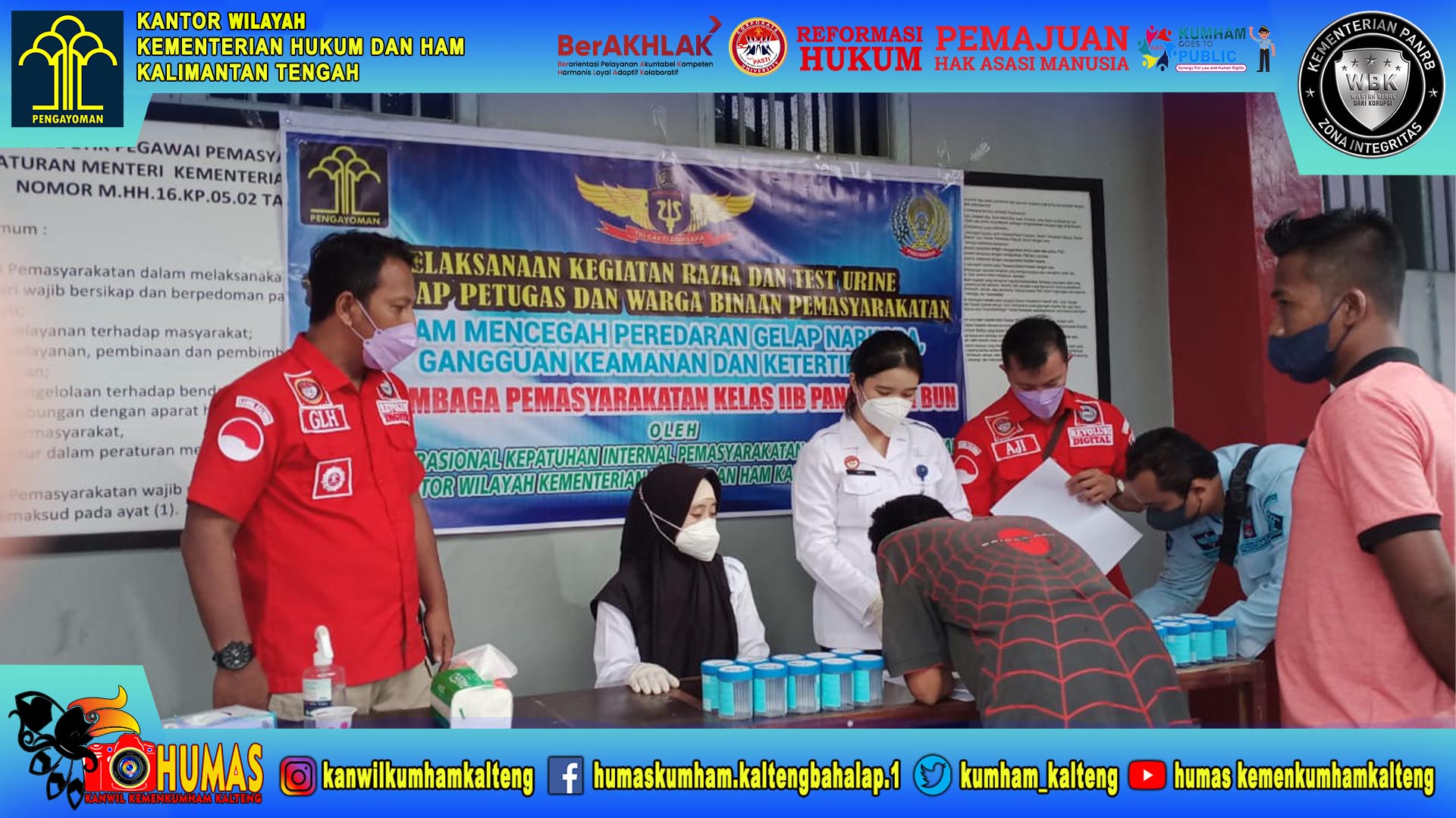 Optimalkan Tusi Satopspatnalpas, Divisi PAS Kumham Kalteng Sambangi Lapas Pangkalan Bun