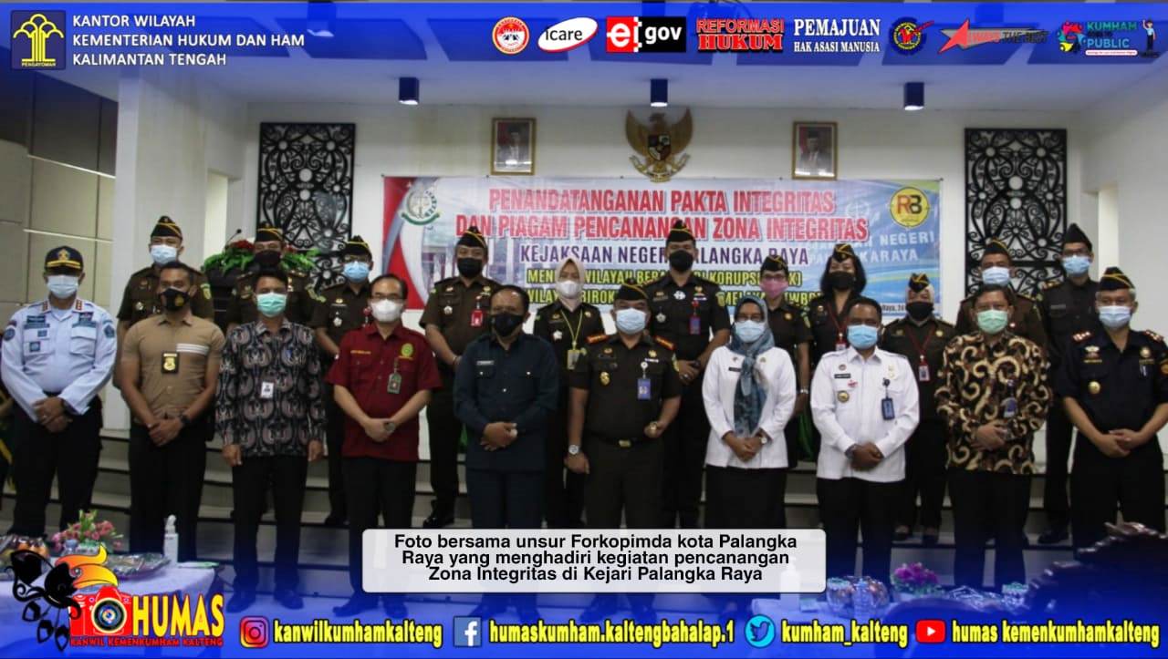 Kepala Imigrasi Palangka Raya Hadiri Pencanangan Zona Integritas Kejari Palangka Raya