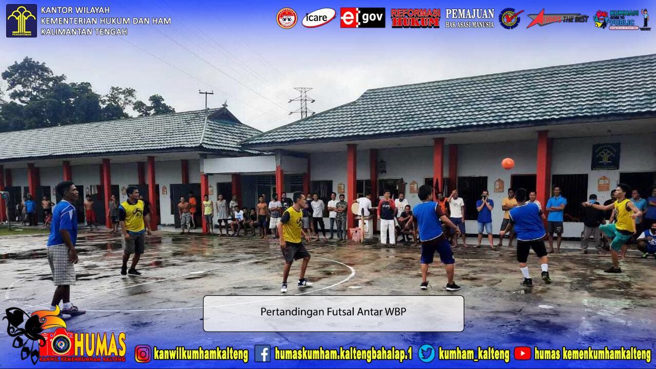 Pertandingan Futsal Antar WBP Rutan Kuala Kapuas