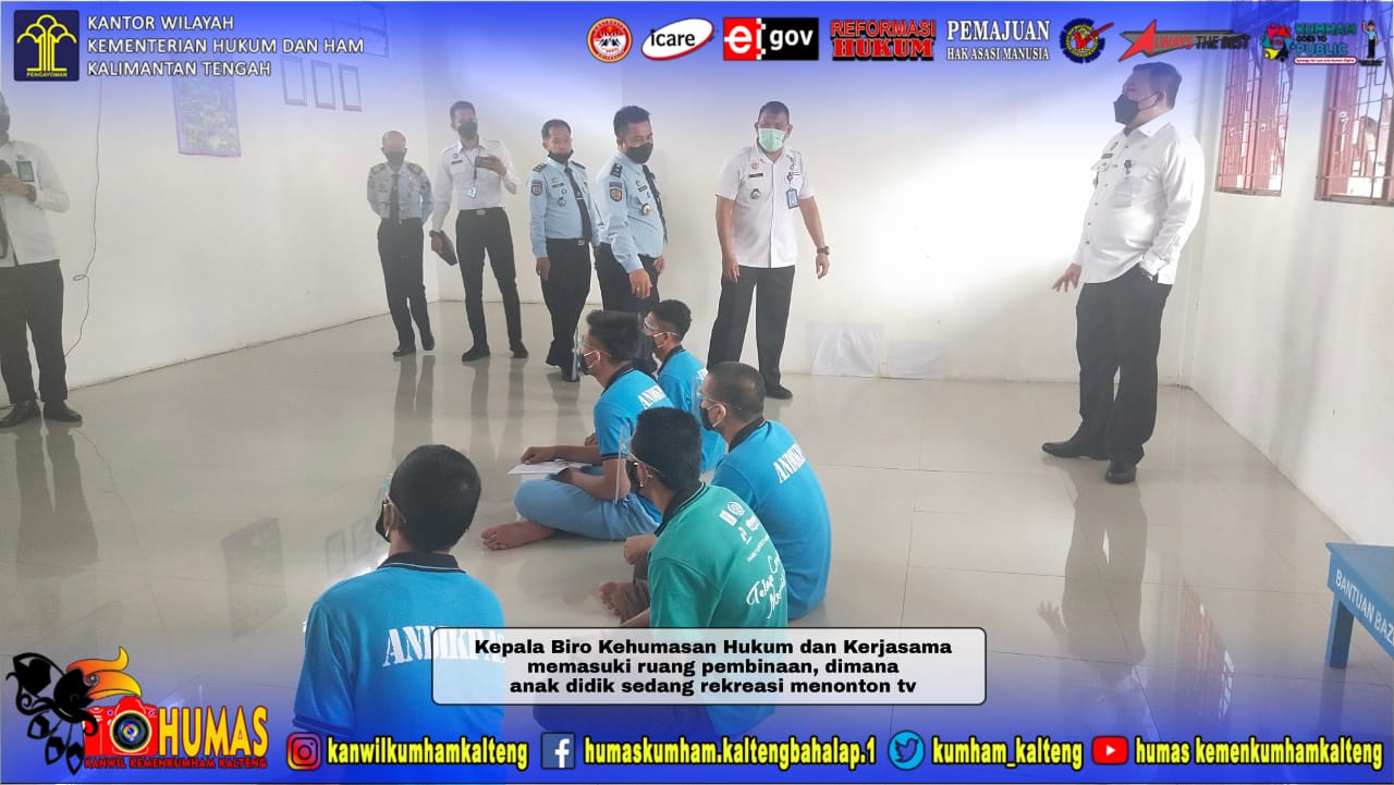 Kunjungan Kerja Kepala Biro Humas, Hukum dan Kerja Sama Sekretariat Jenderal Kementerian Hukum dan HAM RI Ke LPKA Palangka Raya