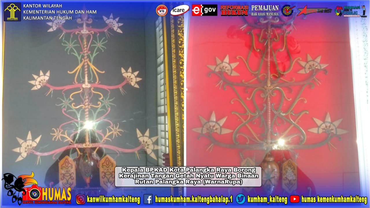 Kerajinan Getah Nyatu Rutan Palangka Raya Kembali Diborong