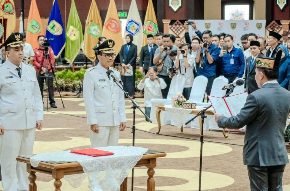 Plt. Kadis Ketahanan Pangan Prov. Kalteng Hadiri Pelantikan Bupati Lamandau, Tegaskan Komitmen Sinergi