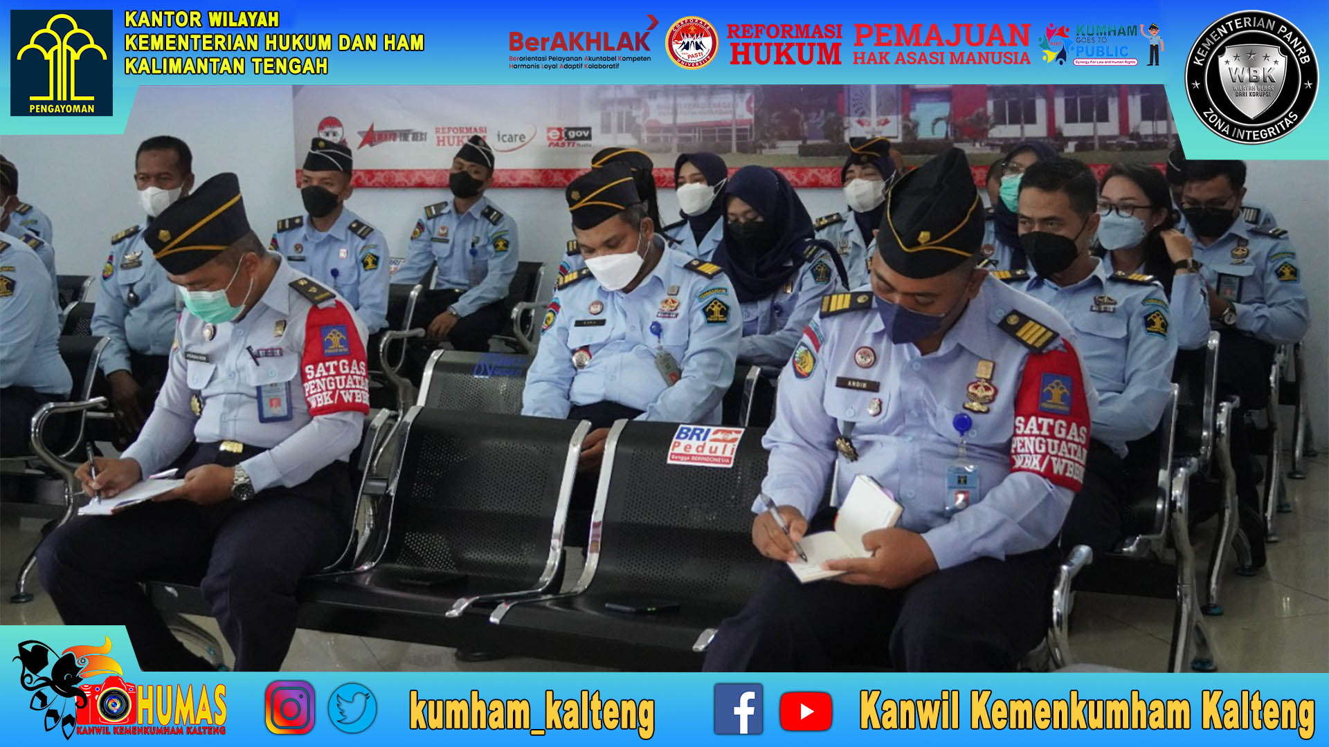 Dorong UPT di Jajaran Kanwil Kemenkumham Kalteng Raih Predikat WBK/WBBM, Kadivmin Berikan Penguatan di Lapas Pangkalan Bun