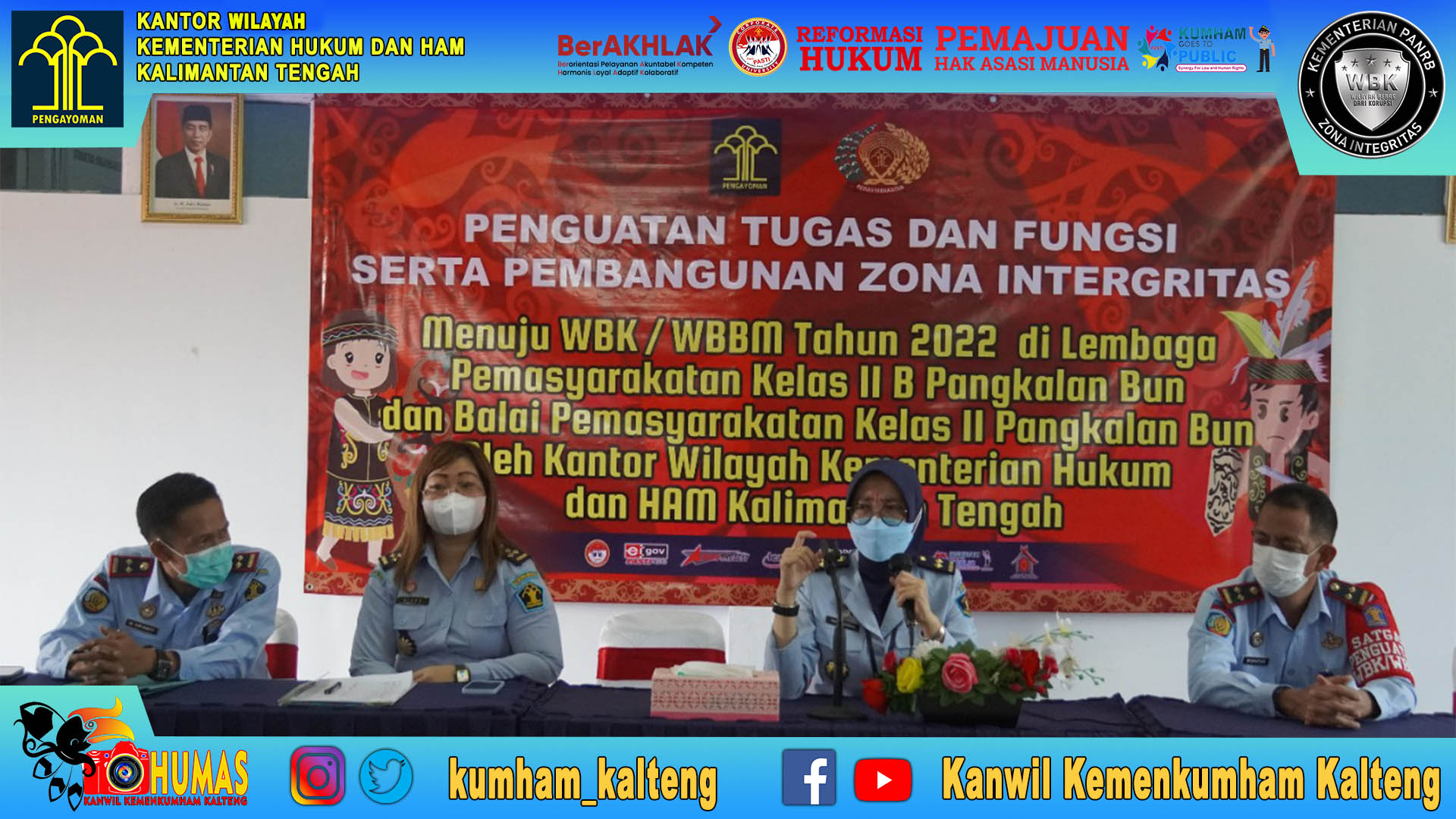 Dorong UPT di Jajaran Kanwil Kemenkumham Kalteng Raih Predikat WBK/WBBM, Kadivmin Berikan Penguatan di Lapas Pangkalan Bun