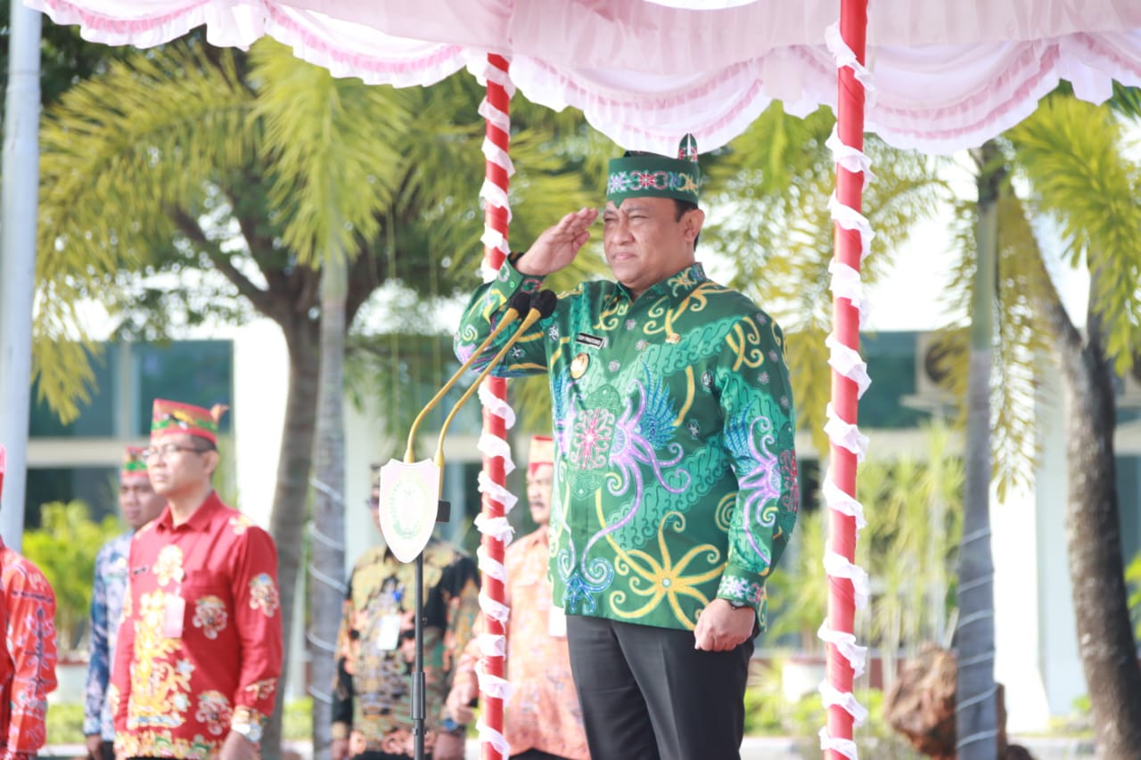 Wagub Edy Pratowo Pimpin Upacara Peringatan Hari Otonomi Daerah XXVIII Tahun 2024