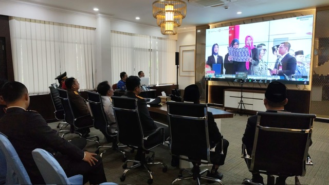 Gubernur Kalteng Ikuti Secara Virtual Upacara Peringatan Hari Otonomi Daerah Ke XXIX 