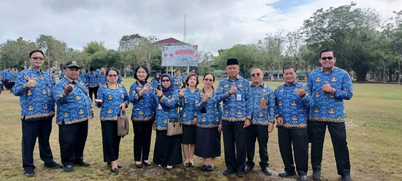 Semangat Otonomi Daerah, BPSDM Kalteng Hadiri Apel di Halaman Kantor Gubernur