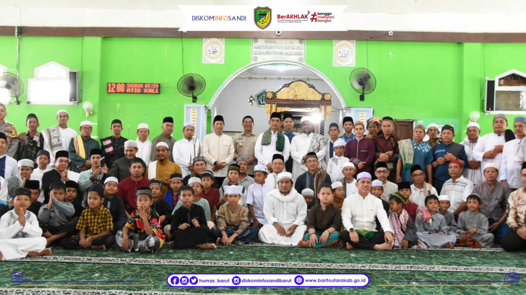 Bupati Barito Utara H. Shalahuddin Gelar Safari Jumat Pertama di Kecamatan Lahei