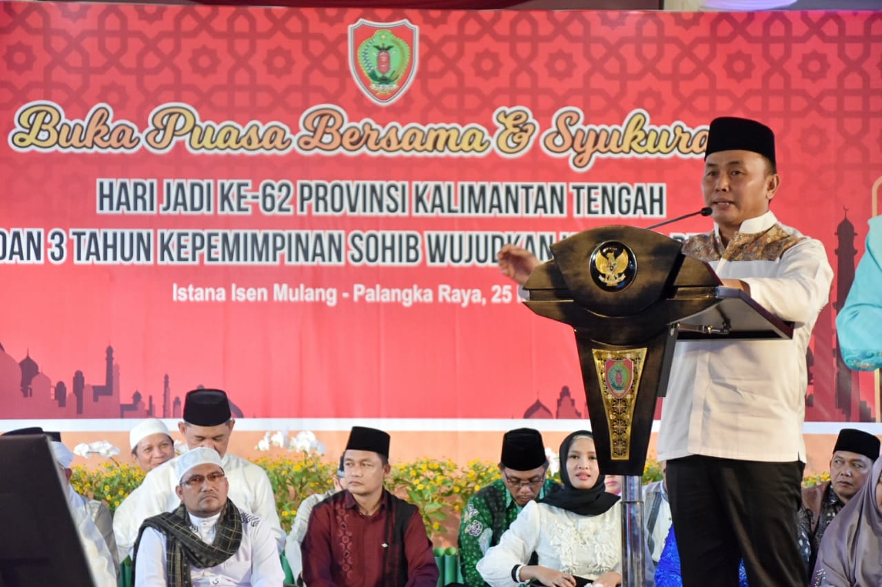 Gubernur Kalteng Santuni Anak Yatim Piatu di Kota Palangka Raya