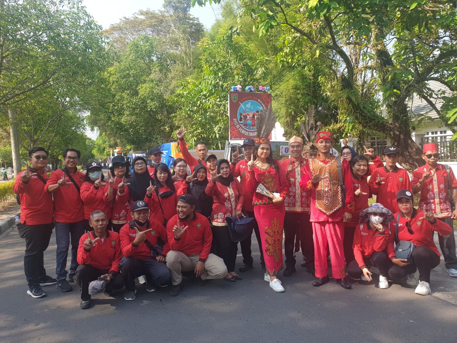 Meriahkan Karnaval Budaya FBIM 2023, Dispursip Prov. Kalteng Hadirkan Konsep Perpustakaan