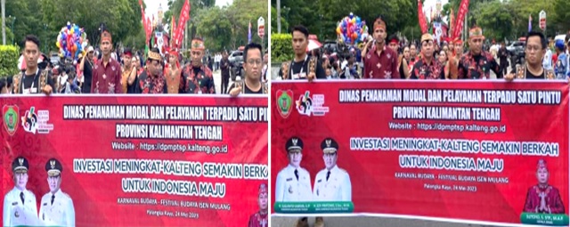 Usung Tema Nyai Balau, DPMPTSP Prov. Kalteng Meriahkan Karnaval Budaya FBIM 2023