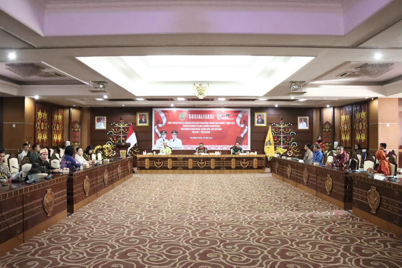 Asisten Ekbang Leonard S. Ampung Buka Sosialisasi Surat Edaran Kepala Lembaga Kebijakan Pengadaan Barang/Jasa Nomor 3 Tahun 2023