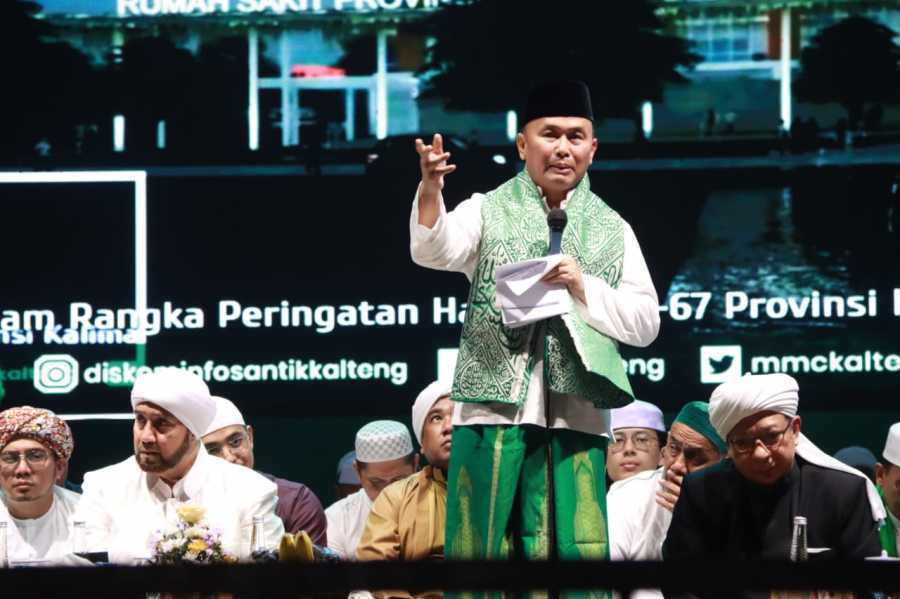 Inisiasi Kalteng Bersholawat, Gubernur H. Sugianto Sabran Harapkan Semakin Pererat Jalinan Silaturahmi Bangun Kalteng Makin BERKAH