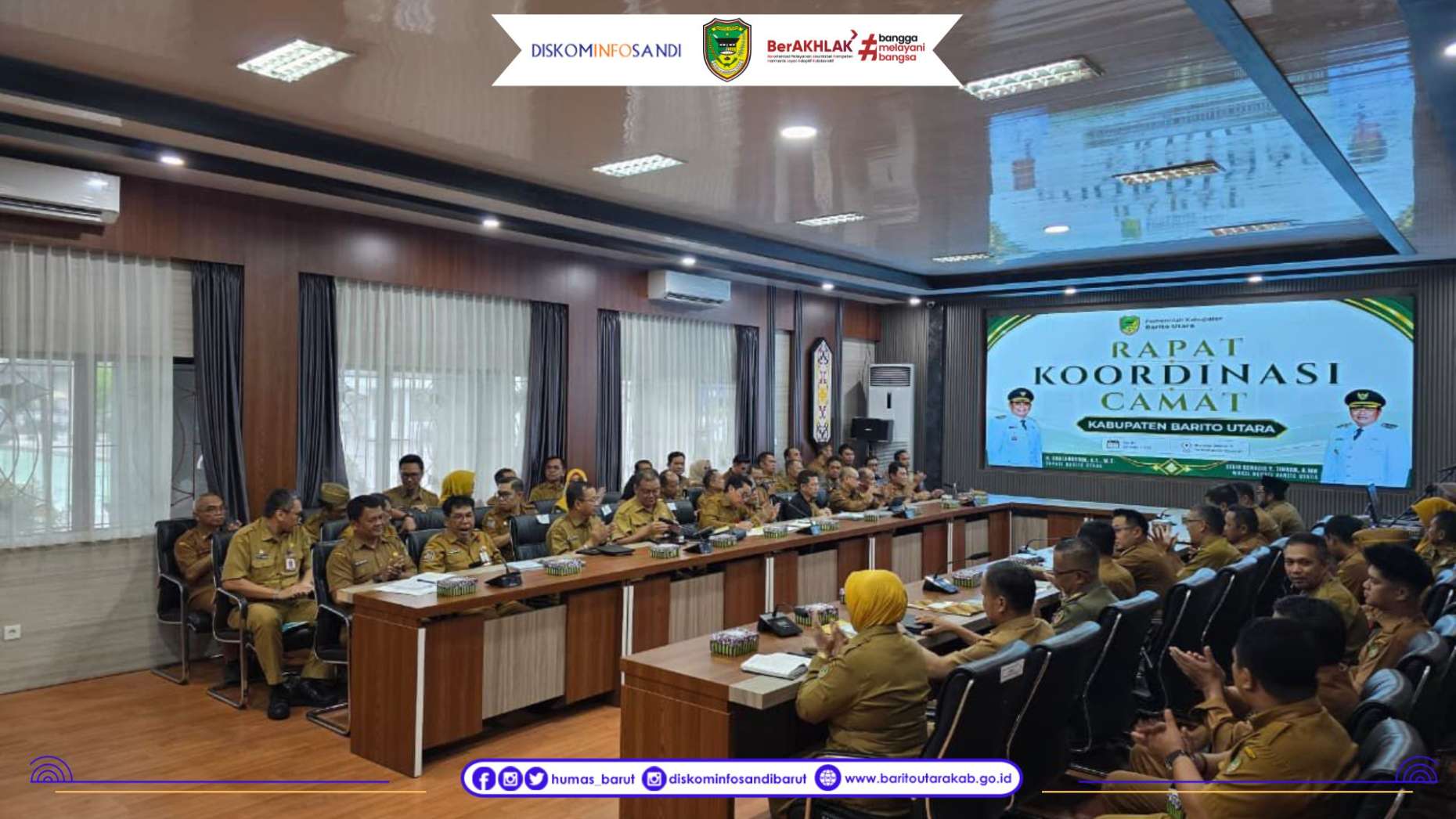 Gelar Rakor Camat, Pemkab Barito Utara Tegaskan Sinergi Program