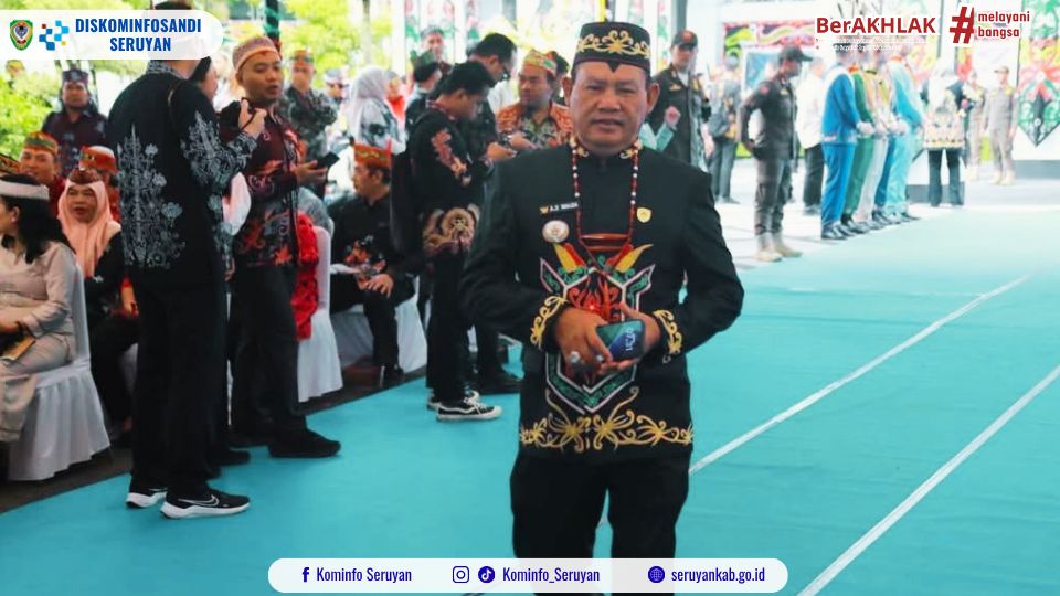Bupati Seruyan Hadiri Upacara Hari Jadi ke-69 Kalteng, Teguhkan Semangat Huma Betang