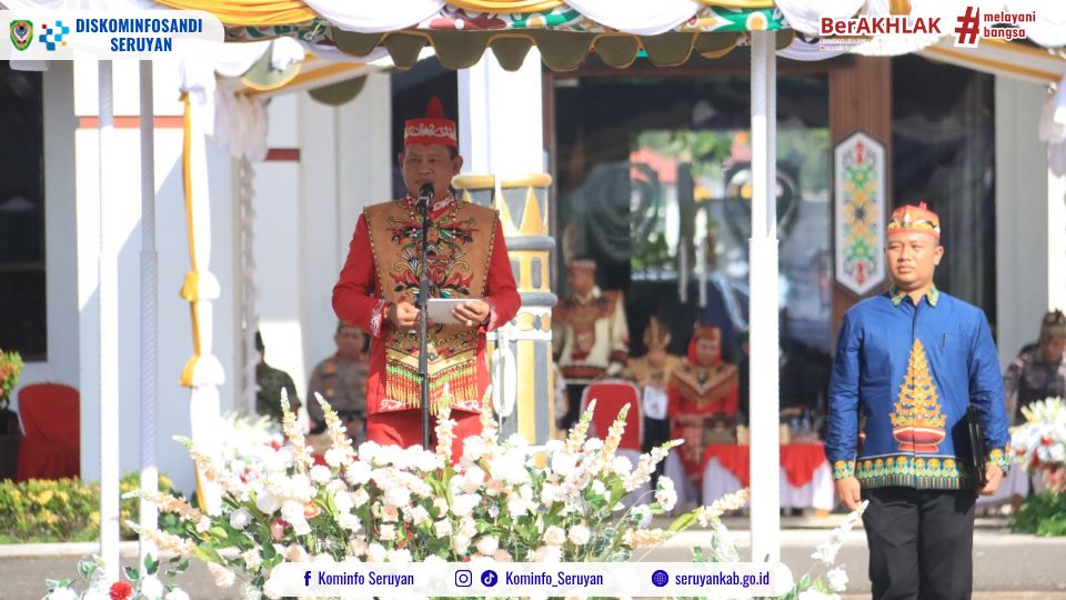 Bupati Seruyan Pimpin Upacara HUT Ke-69 Kalteng, Ajak Masyarakat Jaga Persatuan