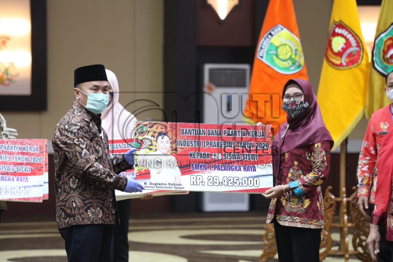 Sebanyak 10.180 Siswa Siswi SMK Se-Kalteng menerima Bantuan Dana Prakerin