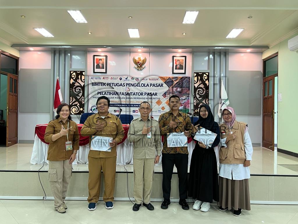 Balai Besar POM di Palangka Raya Gelar Bimtek Petugas Pengelola Pasar & Pelatihan Fasilitator Pasar 