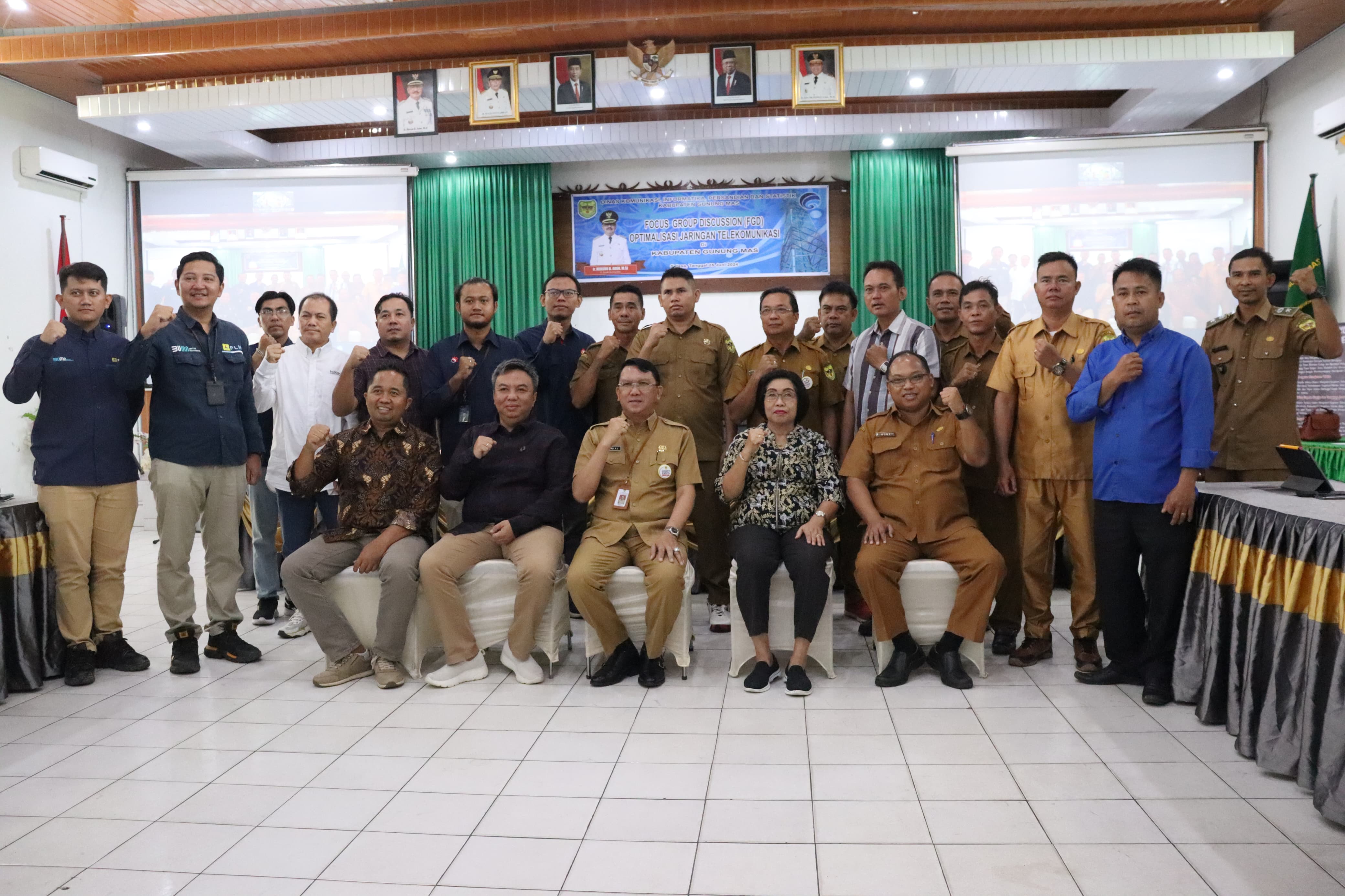 Sekda Gumas Buka FGD Optimalisasi Jaringan Telekomunikasi