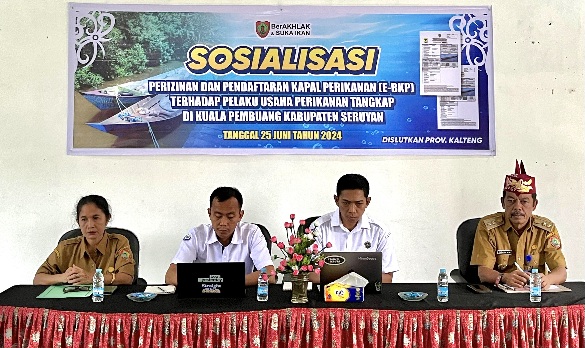 Pemprov Kalteng Selenggarakan Sosialisasi Perizinan dan Pendaftaran Kapal Perikanan di Kabupaten Seruyan