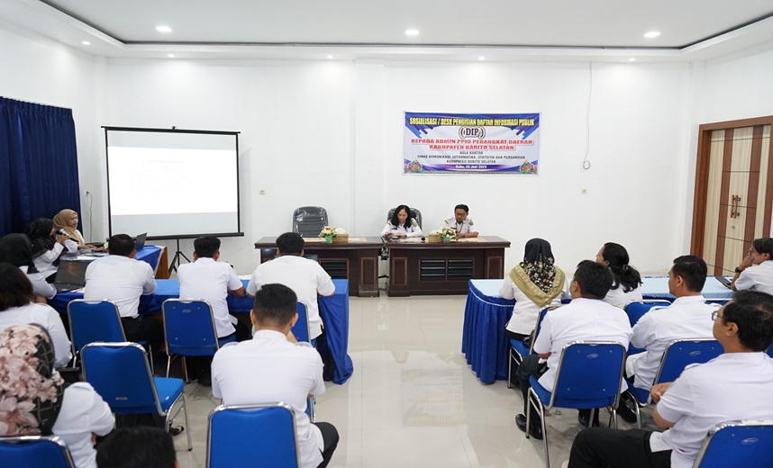DiskominfoSP Kabupaten Barito Selatan Gelar Desk Pengisian Daftar Informasi Publik