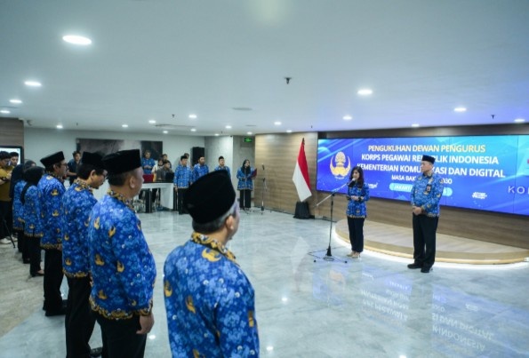 Menkomdigi Kukuhkan Pengurus Korpri : ASN Harus Jadi Garda Depan Digitalisasi Nasional