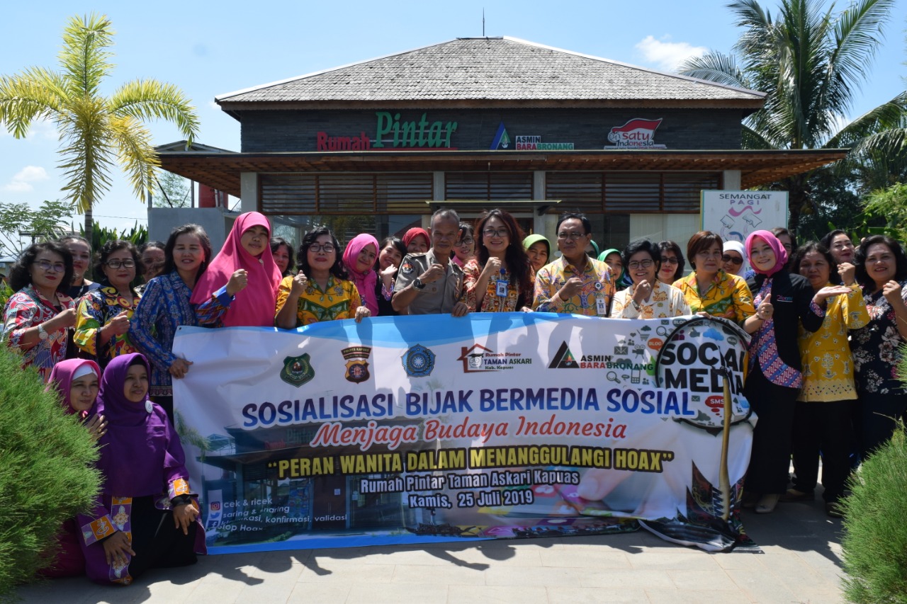Rumah Pintar Askari Sosialisasikan Tentang Hoax 