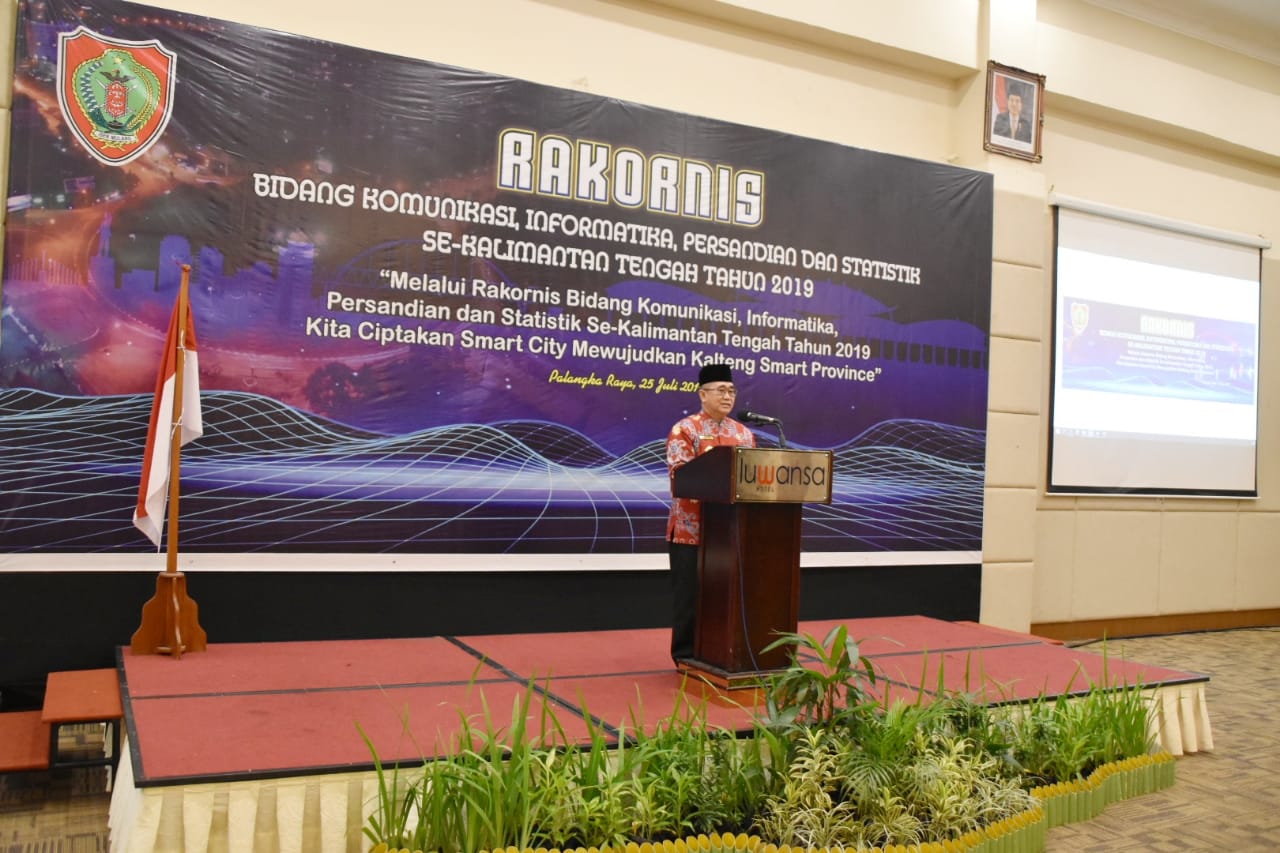 Rakornis Bidang Kominfosantik se-Kalteng Tahun 2019 Resmi Dibuka