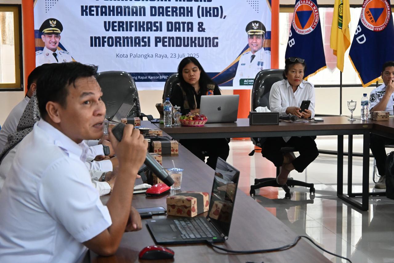 BPBD Prov. Kalteng Bersama BNPB Dampingi FGD Perhitungan IKD di Palangka Raya dan Katingan