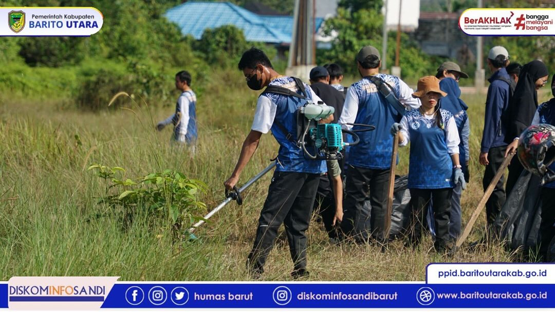 Jelang Batara Expo 2025, Pemkab Barito Utara Gelar Kerja Bakti 