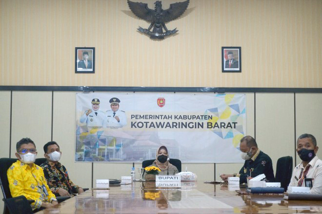 Bupati Hj Nurhidayah Ikuti Rakornas Pengendalian Inflasi 2021