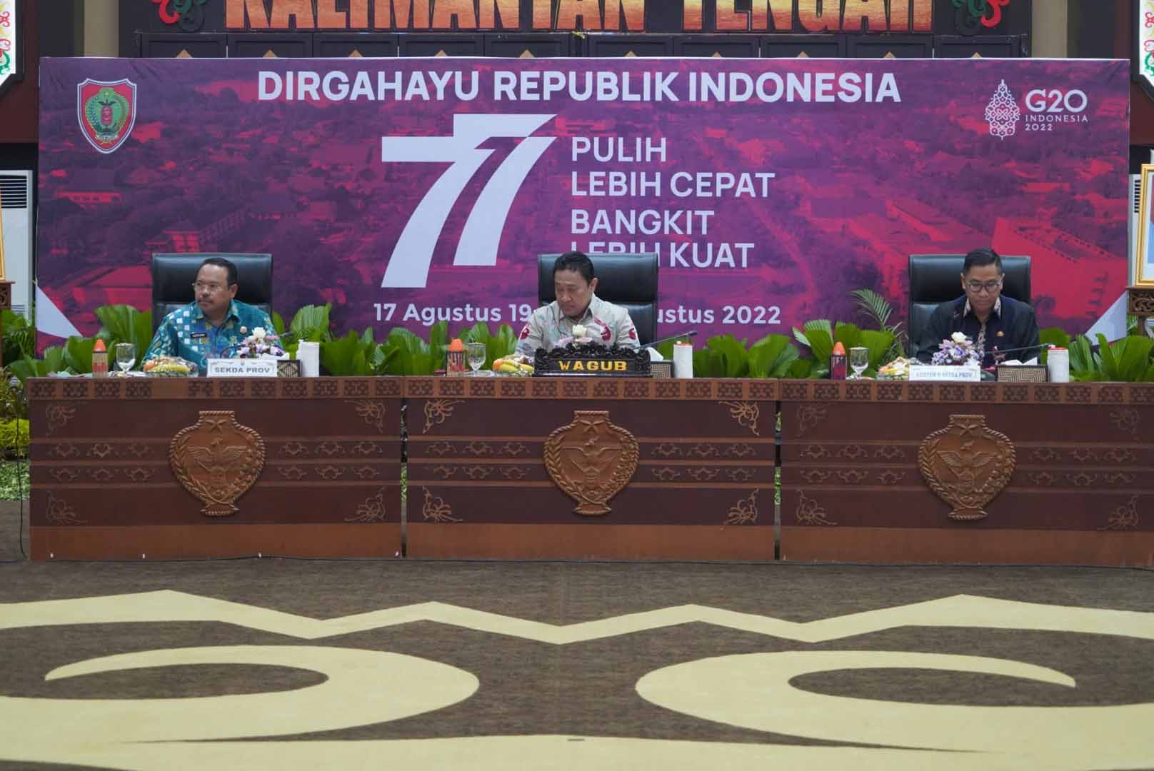 Wakil Gubernur Edy Pratowo Pimpin Rapat TPID Pemprov Kalteng