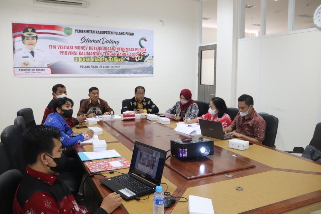 PPID Utama Kabupaten Pulang Pisau Terima Kunjungan Komisi Informasi Prov. Kalteng