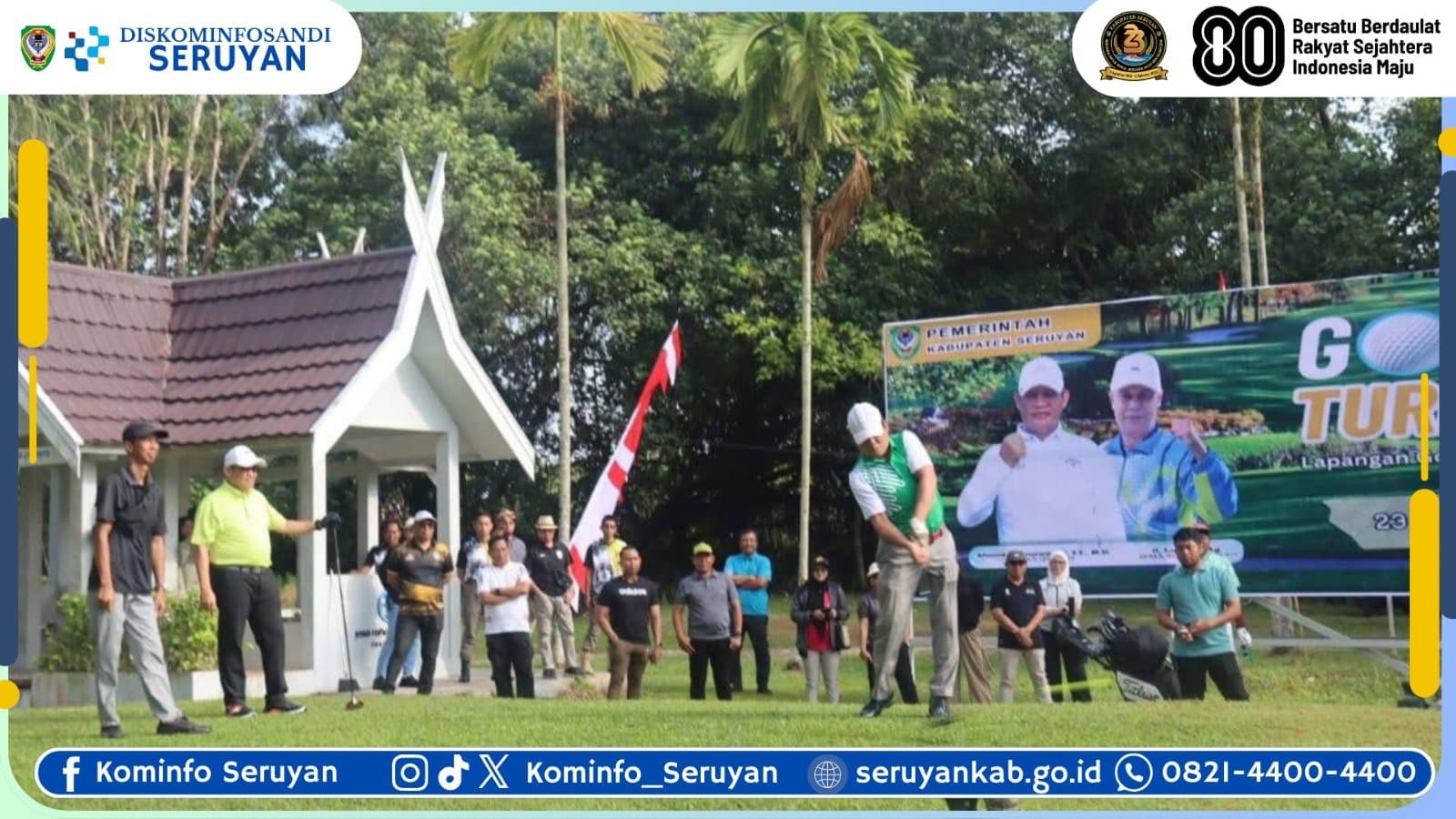 Bupati Seruyan Resmikan Turnamen Golf Wadah Promosi Daerah