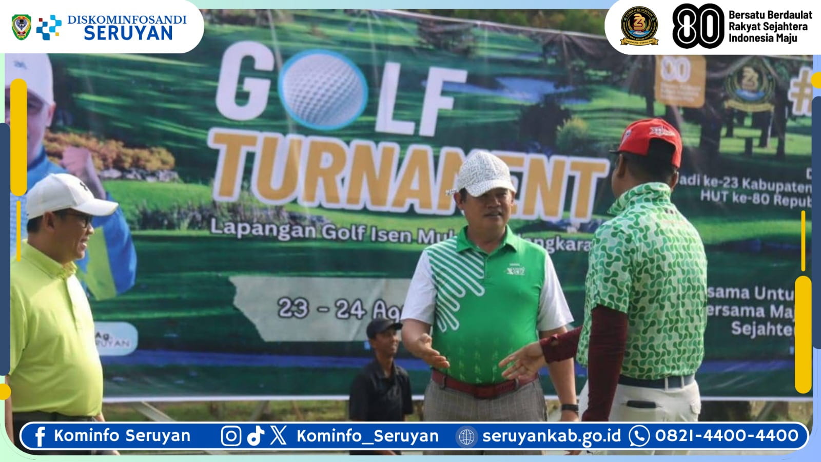 Bupati Seruyan Resmikan Turnamen Golf Wadah Promosi Daerah