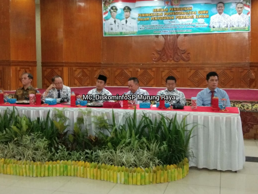 Pemkab Murung Raya Gelar Publikasi Ilmiah Guru Dalam Menulis