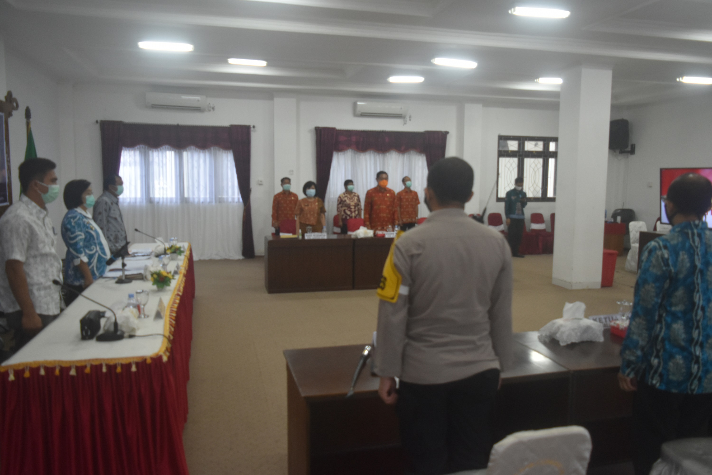 Wabup Gumas Ikuti Rapat Koordinasi dan Evaluasi Percepatan Penanganan Covid-19