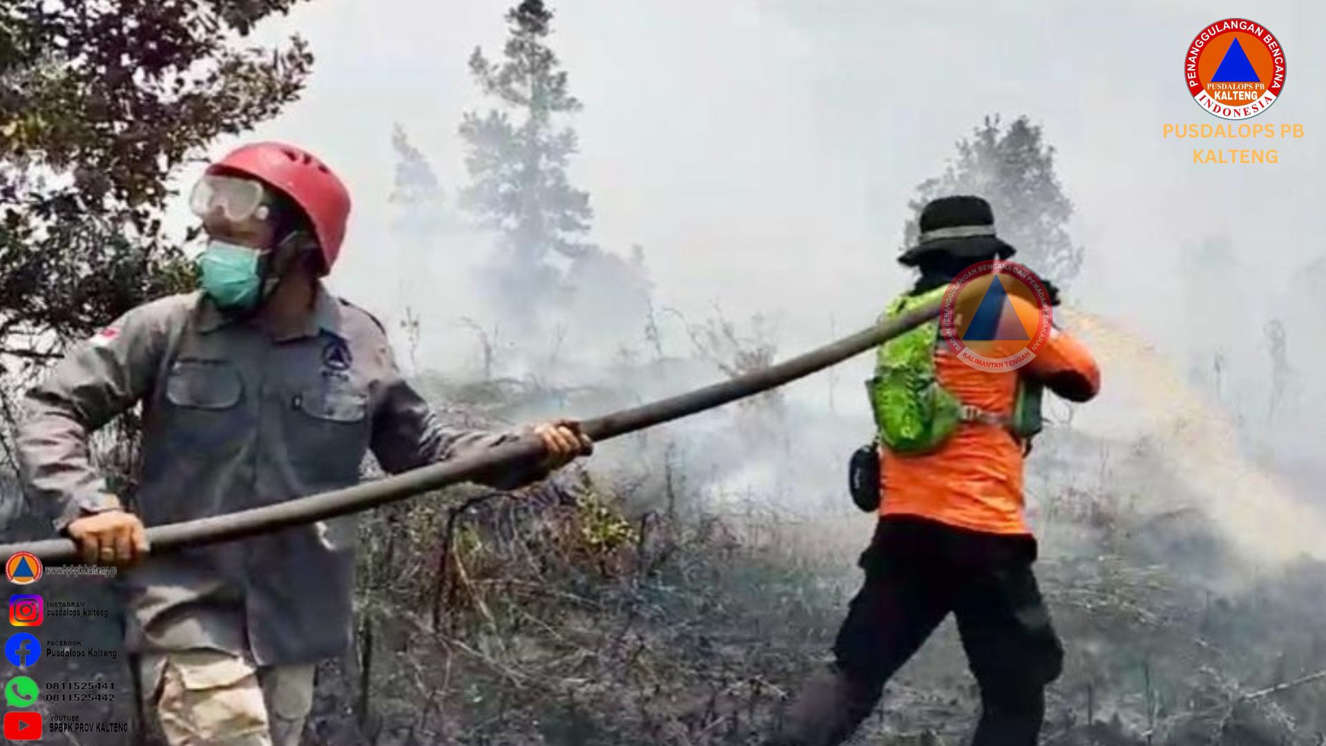 Satgas Penanganan Karhutla Lakukan Operasi Khusus Dukungan Pemadaman di Pulpis