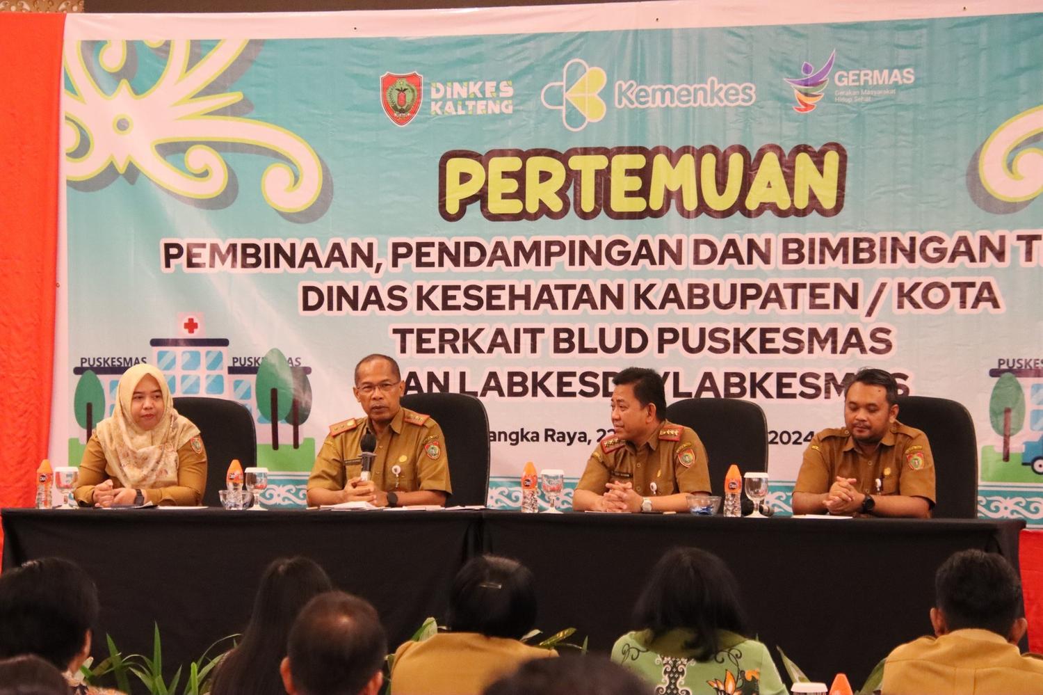 Dinkes Kalteng Gelar Bimtek Serta Pendampingan Terkait BLUD Puskesmas dan Labkesda Kabupaten/Kota