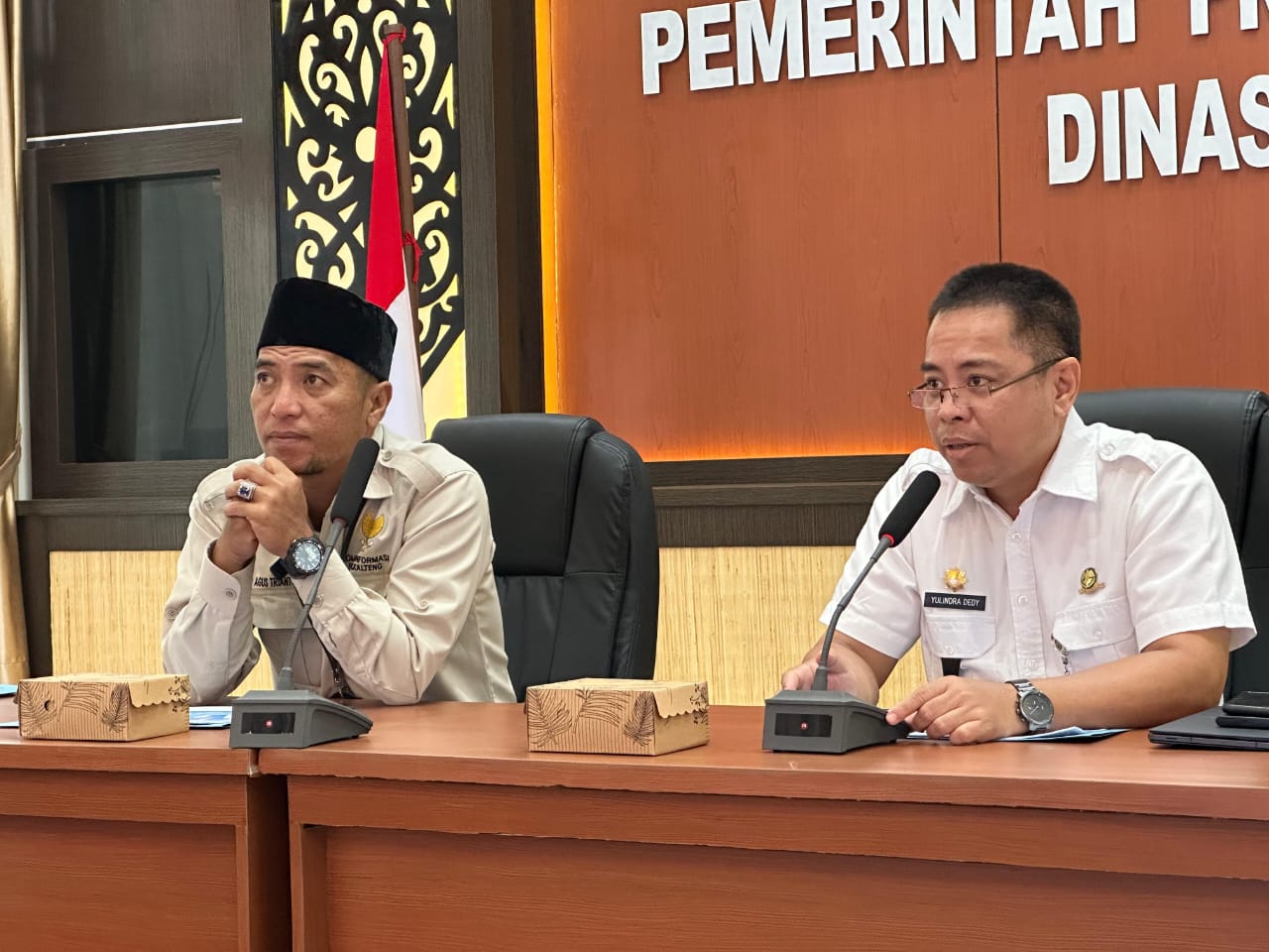 Visitasi Pemeringkatan Keterbukaan Informasi Badan Publik, Ketua Komisi Informasi Kunjungi Dishub Kalteng