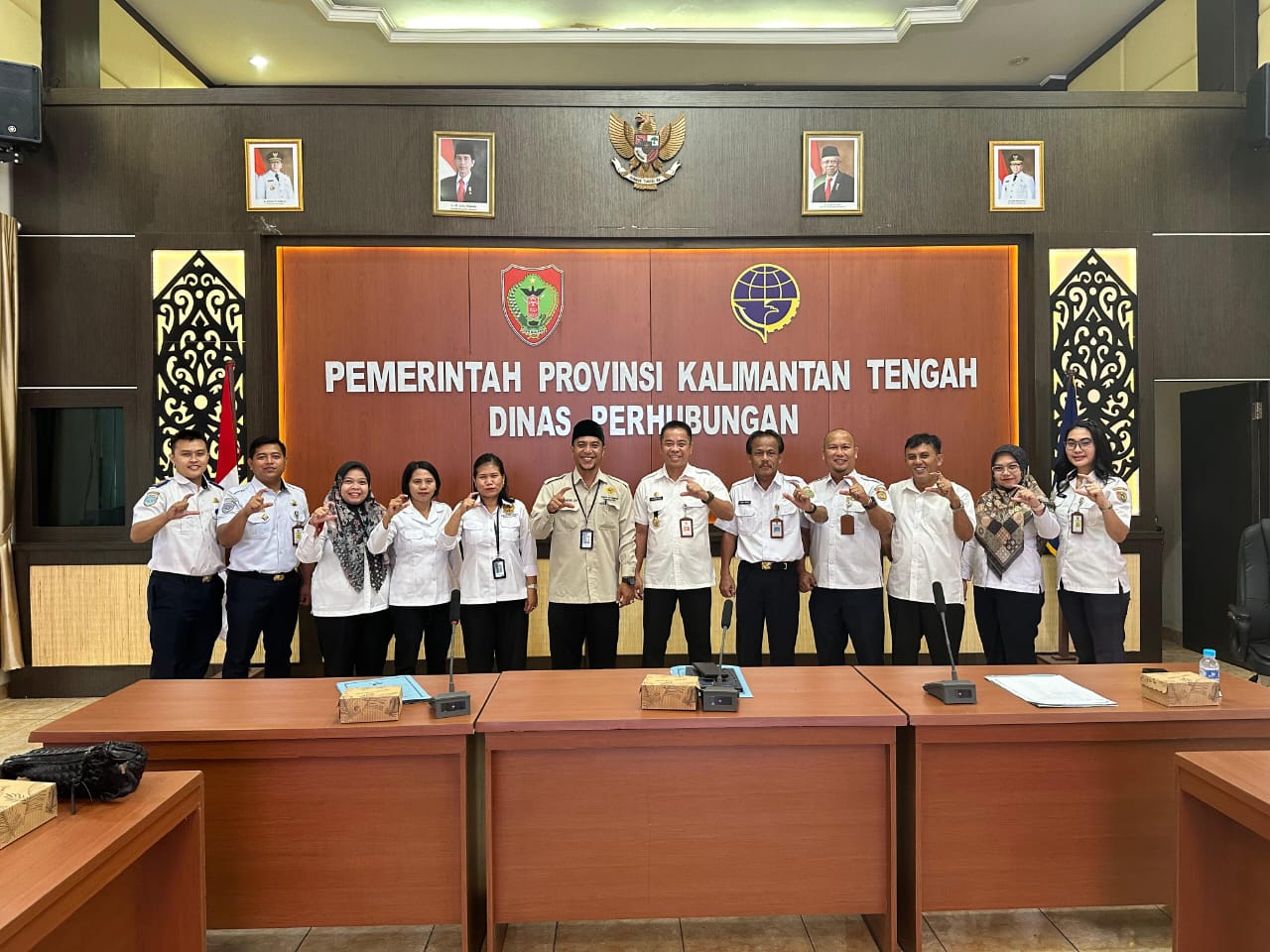 Visitasi Pemeringkatan Keterbukaan Informasi Badan Publik, Ketua Komisi Informasi Kunjungi Dishub Kalteng