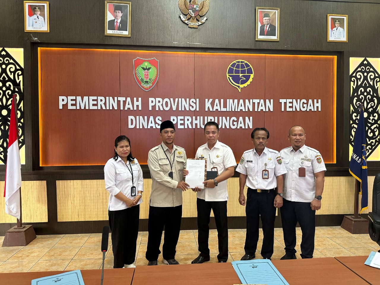 Visitasi Pemeringkatan Keterbukaan Informasi Badan Publik, Ketua Komisi Informasi Kunjungi Dishub Kalteng